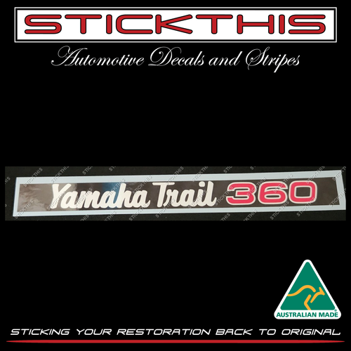 Yamaha Trail DT360A 1974 Australian Model - Exhaust Cover Decal