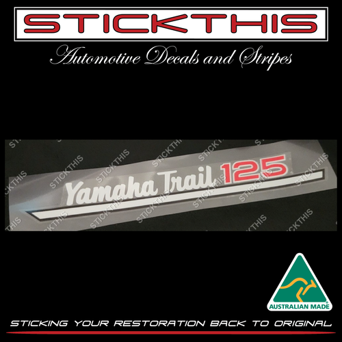 Yamaha Trail DT125A and DT175 1974 - Oil Tank Cover Decal