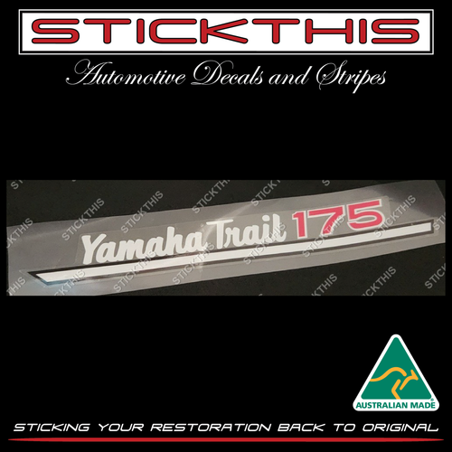 Yamaha Trail DT175A and DT175 1974 - Oil Tank Cover Decal