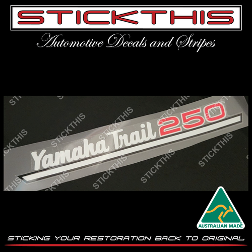 Yamaha Trail DT250A and DT250 1974 - Oil Tank Cover Decal