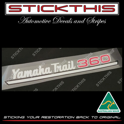 Yamaha Trail DT360A and DT360 1974 - Oil Tank Cover Decal