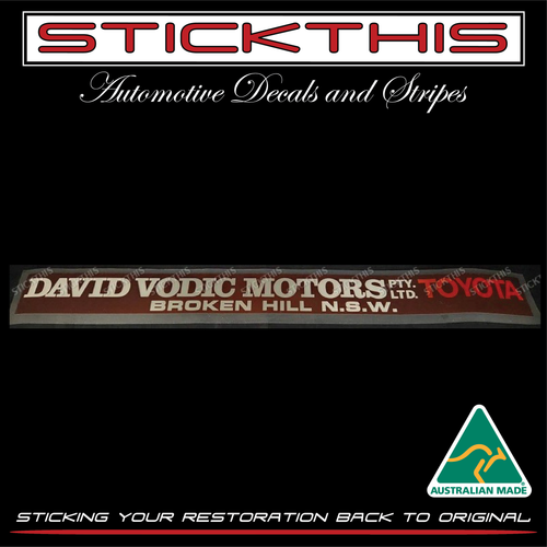 David Vodic Motors Toyota Broken Hill NSW