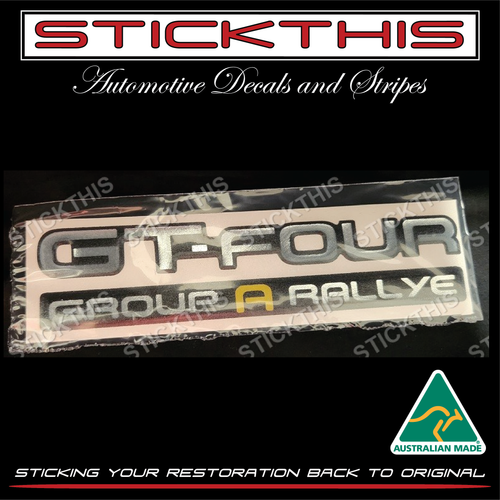 Toyota Celica GT-Four (ST205) Group A Rallye Boot Badge