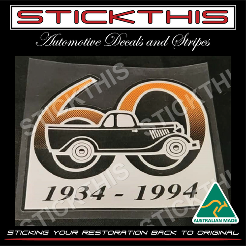 XG Falcon Ute, 1934 - 1994 60th Anniversary Edition Side Decal