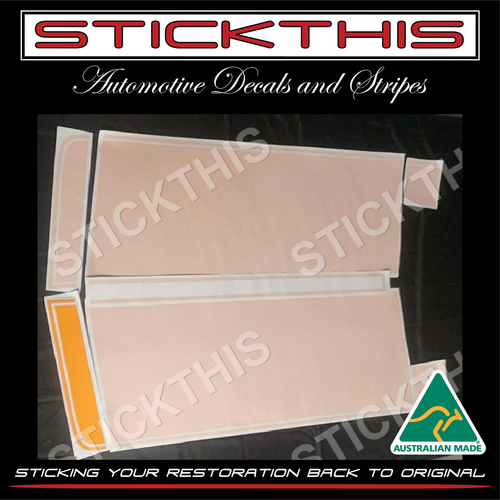 HQ GTS Stick-on Stripe Kit, Sedan or Coupe - Lone O'Ranger (Orange)