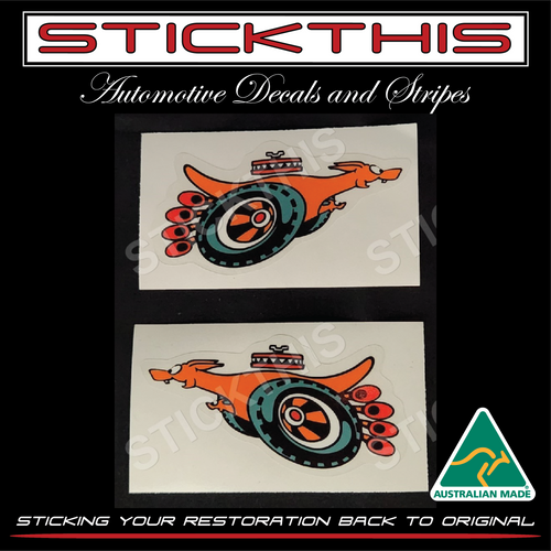 Super Roo Fender/Guard Decal (small) PAIR - To suit Ford XY GT
