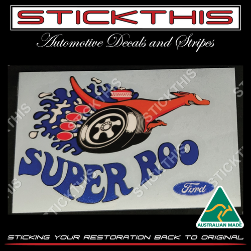 Super Roo Fender/Guard Decal (large) R/H - To suit Ford XW GT