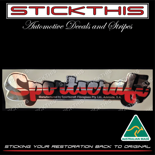 Sportscraft Formula Ski Boat Late 1983 - 84 - Sportscraft Decal