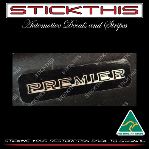 Horn Steering Wheel Insert Badge. HQ-WB - Premier - Black Background