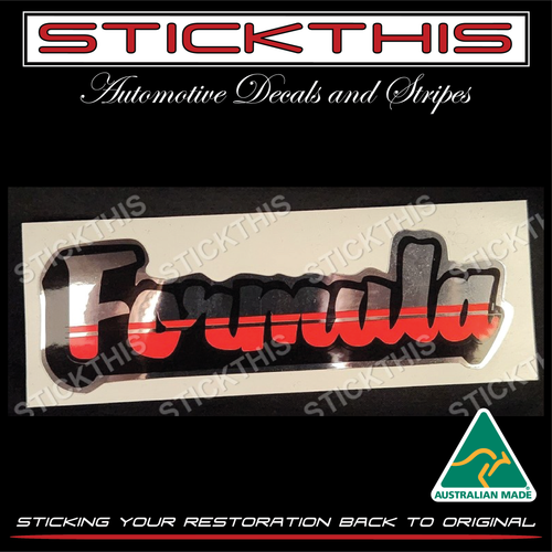 Sportscraft Formula Ski Boat Late 1983 - 84 - Formula Decal