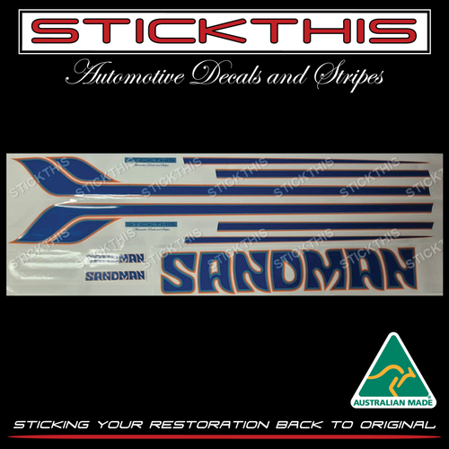 HX HZ DY2 Screenprinted Sandman Stripe and Decal Kit Set