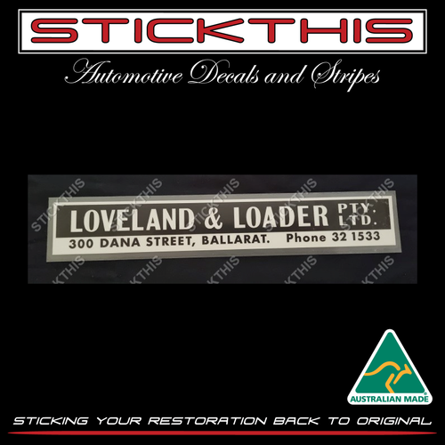 Loveland & Loader - Ballarat VIC