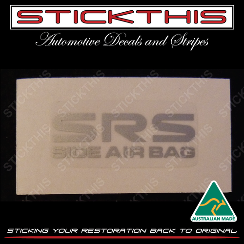 SRS Side Air Bag, Pillar Decal - VT VX VY VZ