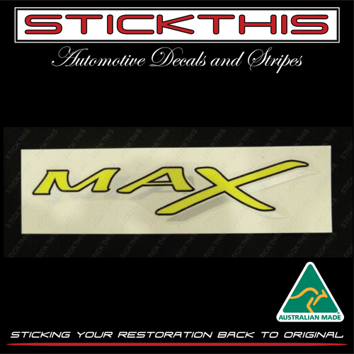 Toyota 1999 Rav 4 "Max" Rear Door Decal