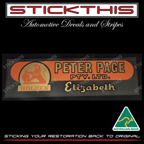 Peter Page - Elizabeth SA