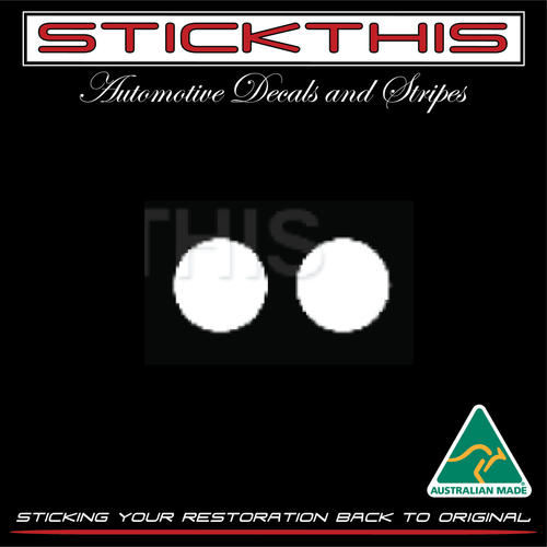 Bonnet Rubber Bump Stopper Paint Protector Discs 25mm - 1 Pair.