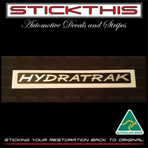 Hydratrak Diff Boot Decal (black on chrome) - HSV VS Series 2