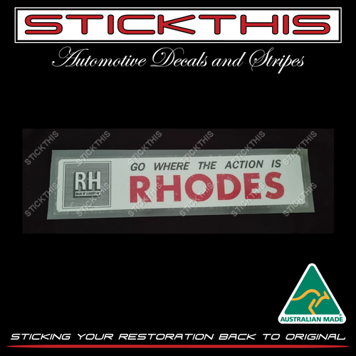Rhodes Go Where The Action Is - SA