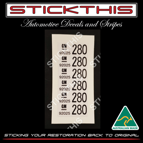 Wire Harness Label - VL Fuse Box 92025280