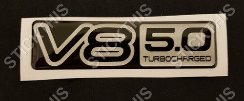 VP Guard Boot Badge V8 5.0 Turbocharged