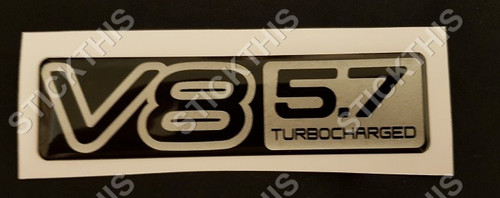 VP Guard Boot Badge V8 5.7 Turbocharged