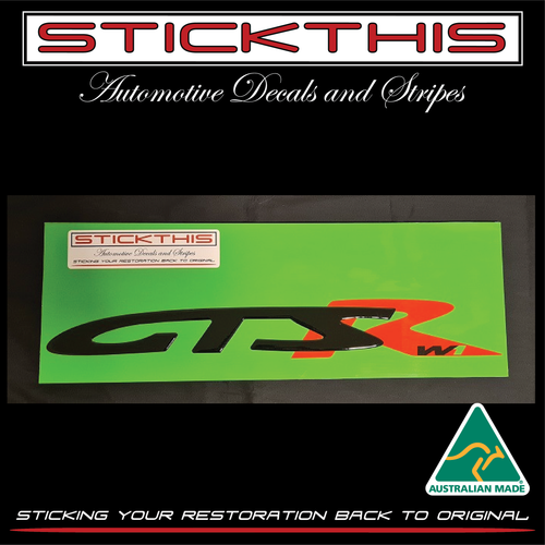 VF GTS R W1 Rear Door Decal/Badge