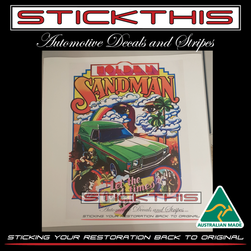 HX Sandman Advertising Print onto Canvas - 350mm x 470mm