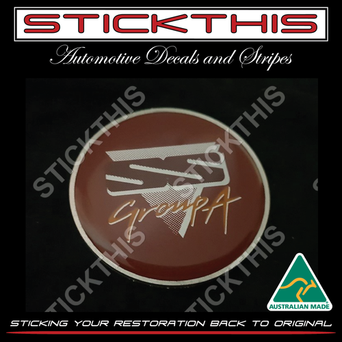 VN Group A SS Badge 57mm Diameter with Aluminum Disc - Steering Wheel