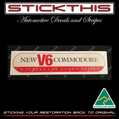 New V6 Commodore A Street Car Named Desire - Large