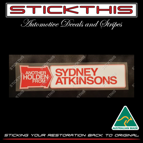 Sydney Atkinsons Another Holden From White/Red - Perth WA