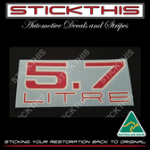 Air Cleaner Decal - HJ, LH, 5.7L 