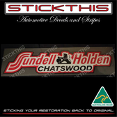 Sundell Holden Chatswood NSW - Dealership Dealer Decal Sticker