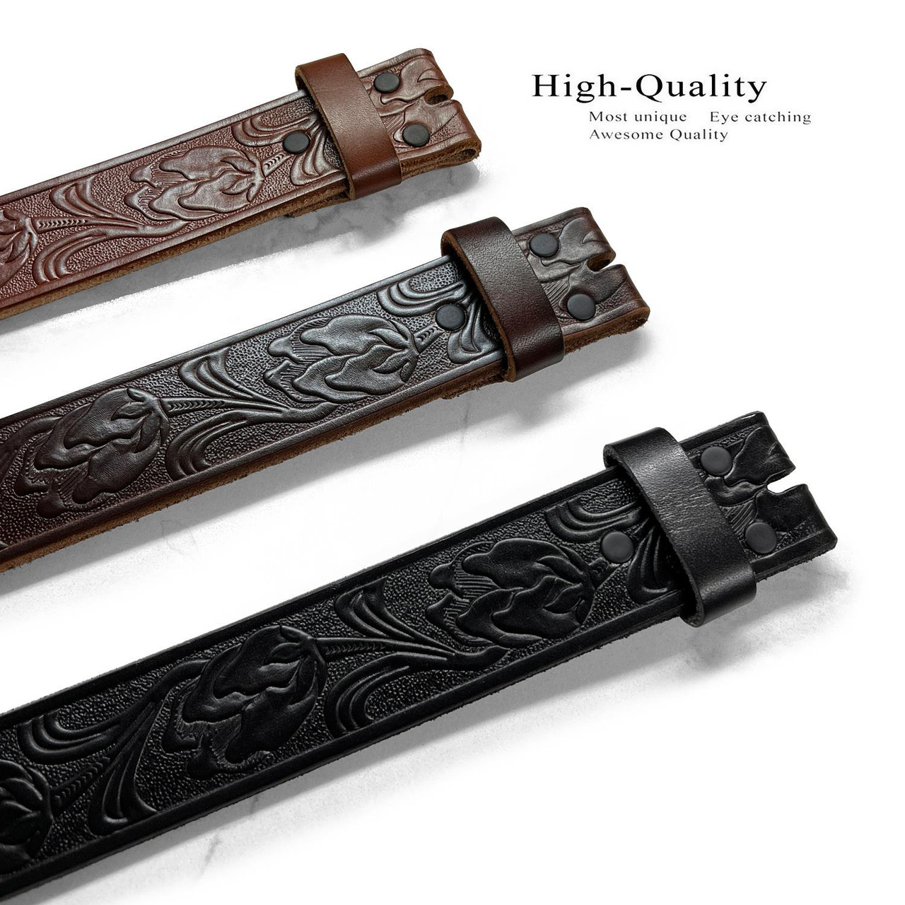 Sepici Leather Strap Natural 1/2 inch to 4 Wide, 60-70 Inches Long (Heavy Weight)