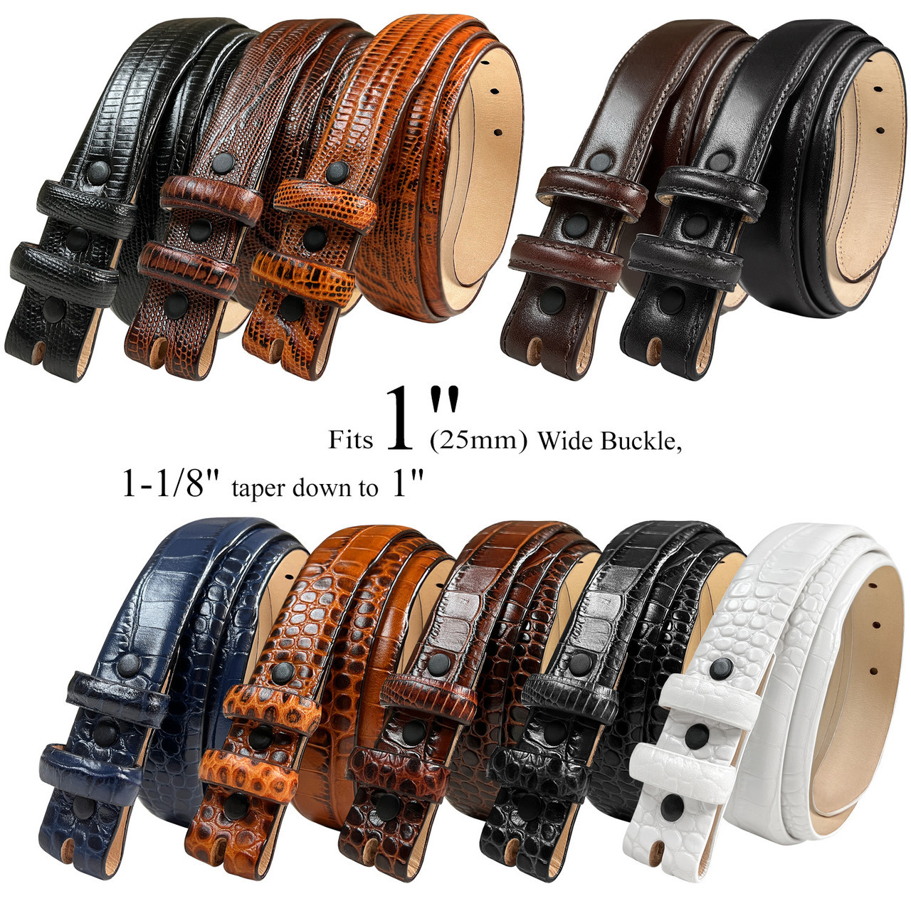 3079 Genuine Full-Grain Cowhide Leather Designer Dress Golf Conchos Belt 1 1 8 30mm Wide