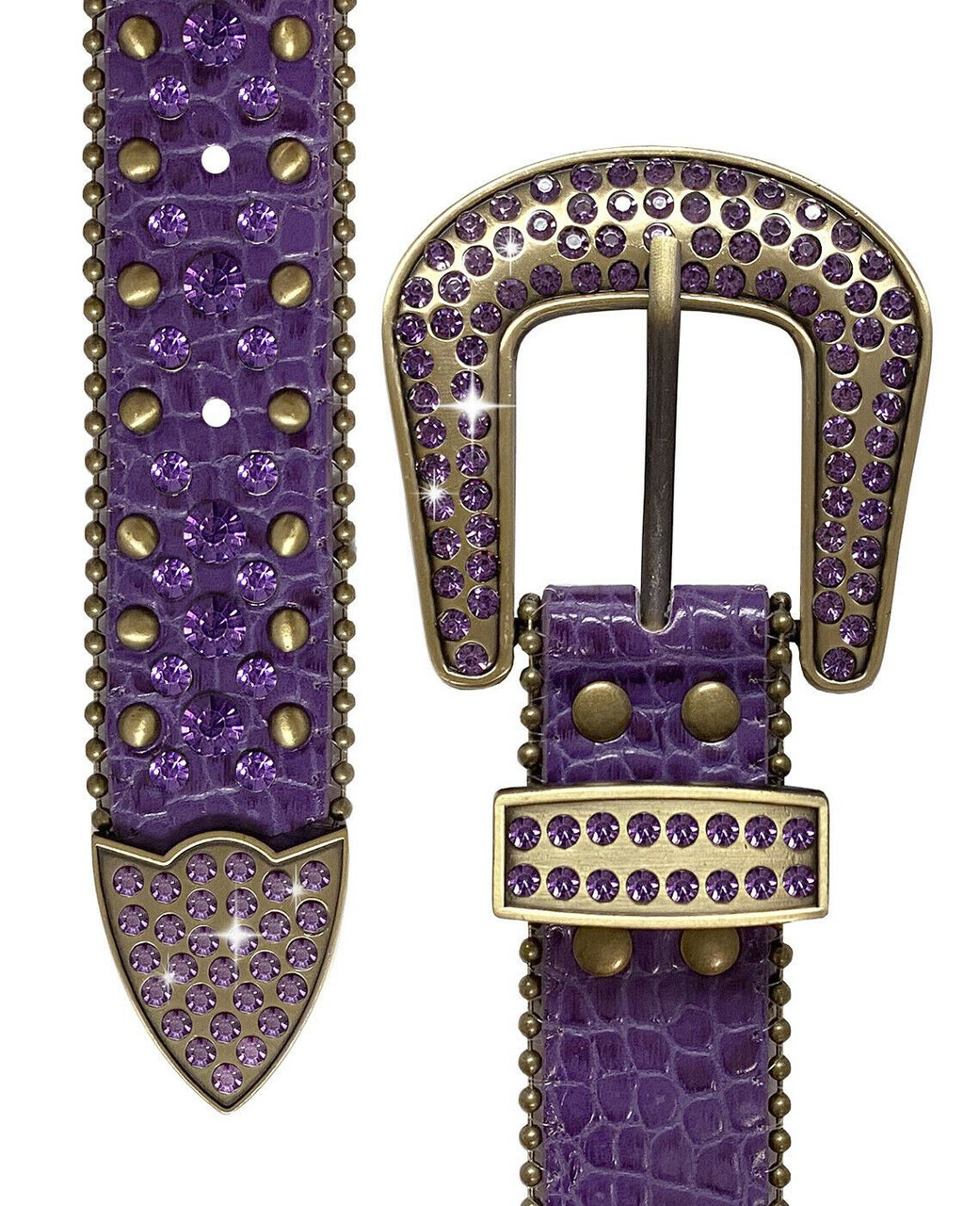 小物 HERMETIC Crystal Belt purple/black HERMETIC Crystal Belt purple/black