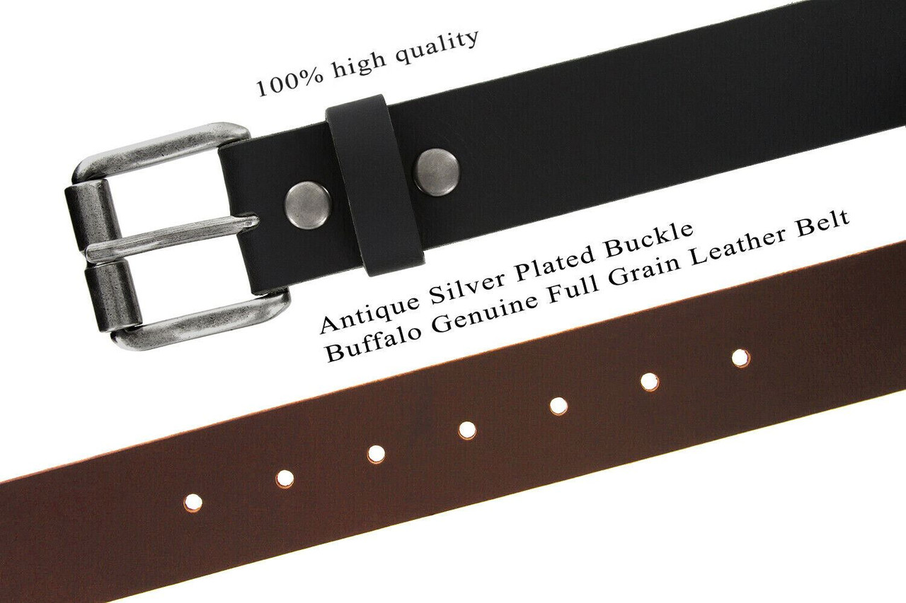 SLC Buffalo Leather Belt Blank (2 x 50) Strip 8/10 Ounce Full-Grain  Buffalo Leather with Glossy Finish