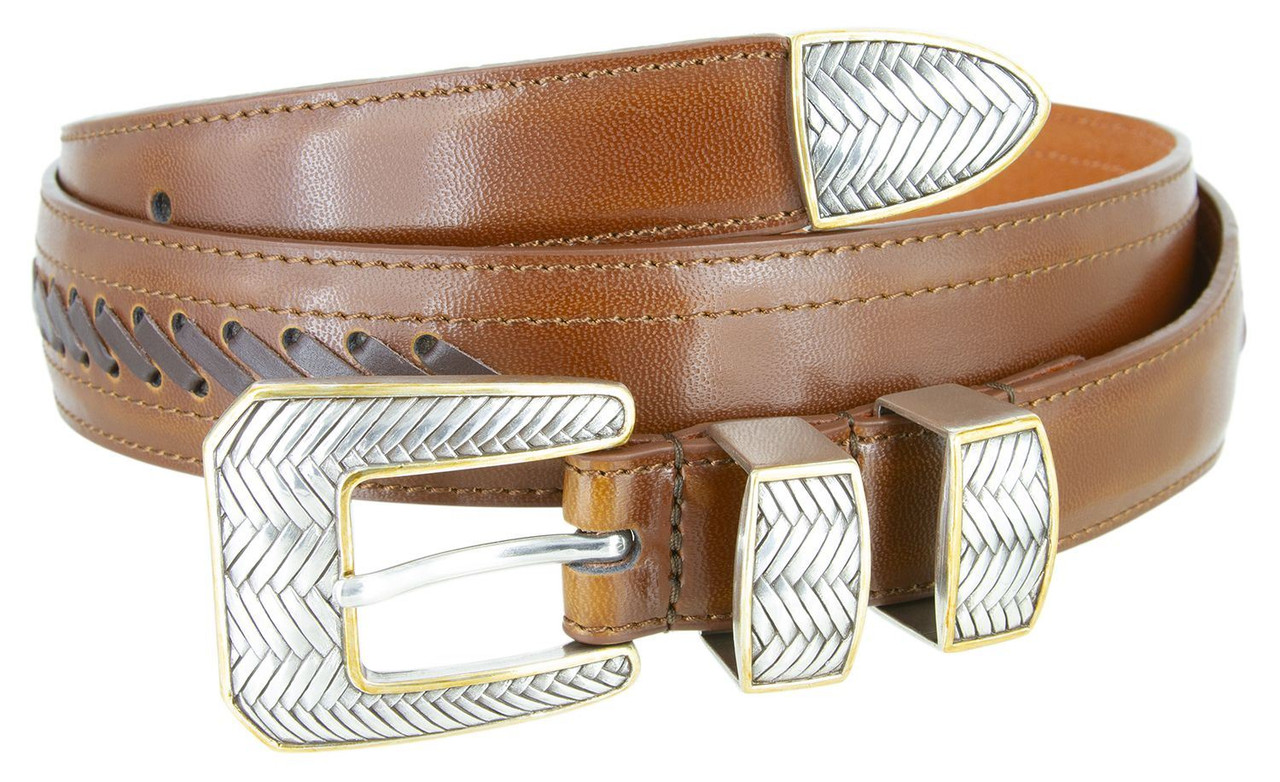 2516 Western Laced Cowboy Dress Belt (25/32) Taper