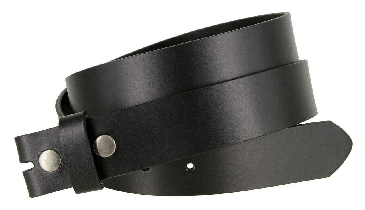 BS105032 Genuine Full Grain Leather Belt Strap with Snaps on 11/4