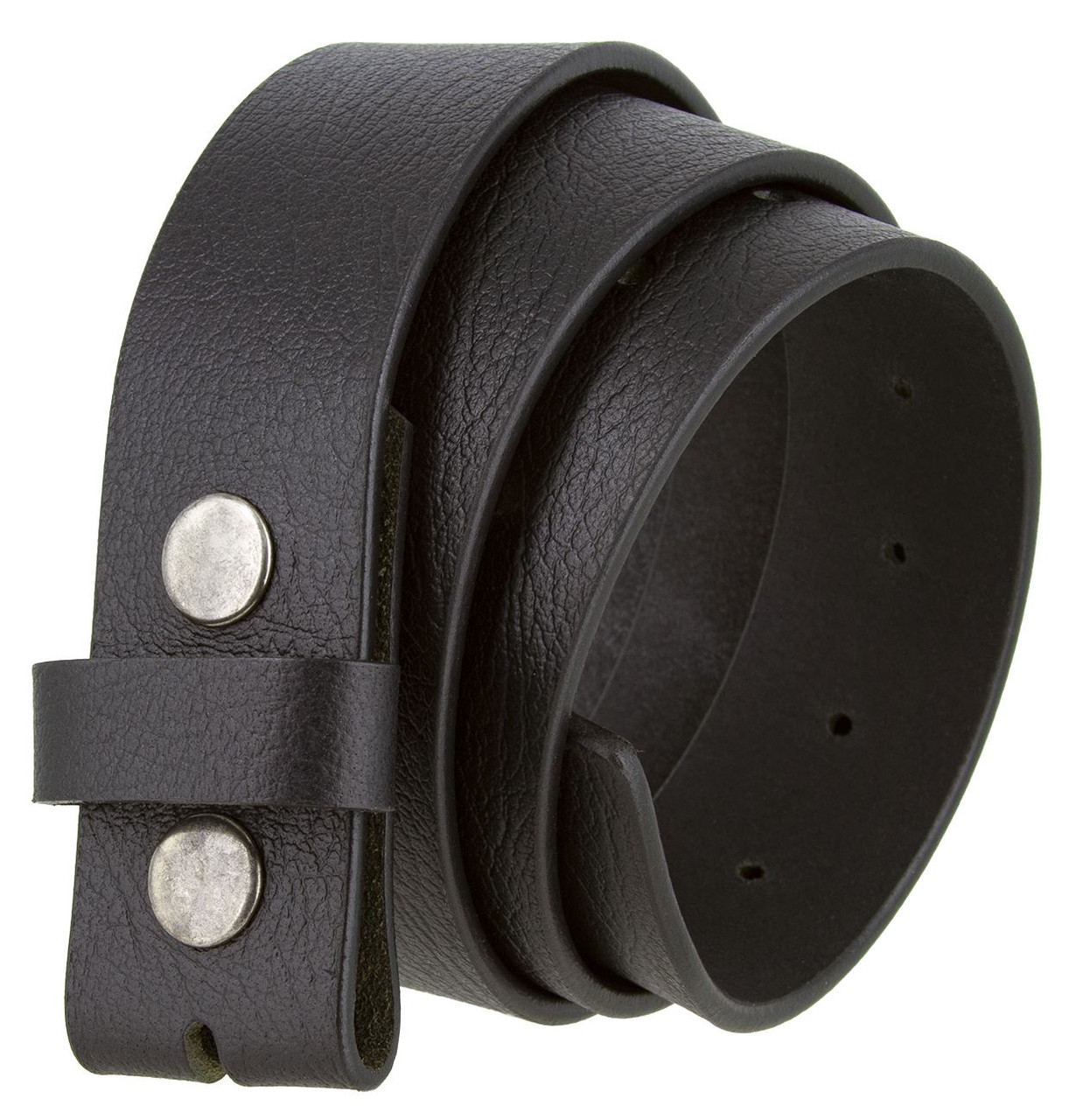 BS1600 Genuine Full Grain Vintage Leather Belt Strap with Snaps on 11/