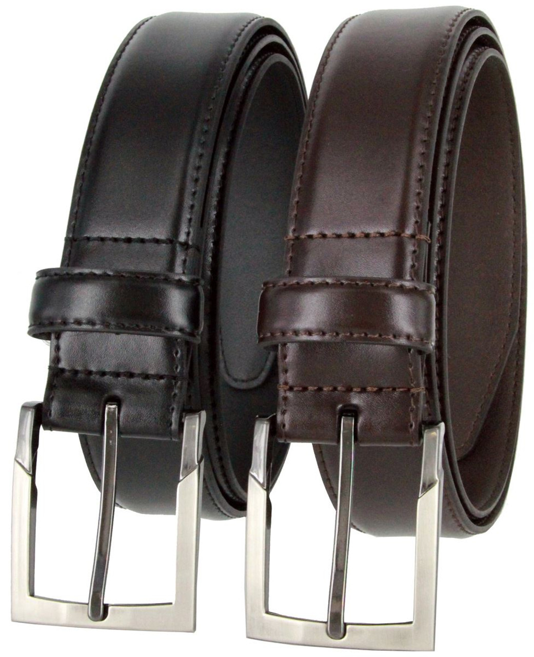 133860 Genuine Italian Calfskin Leather Dress Casual Belt 1-3/8