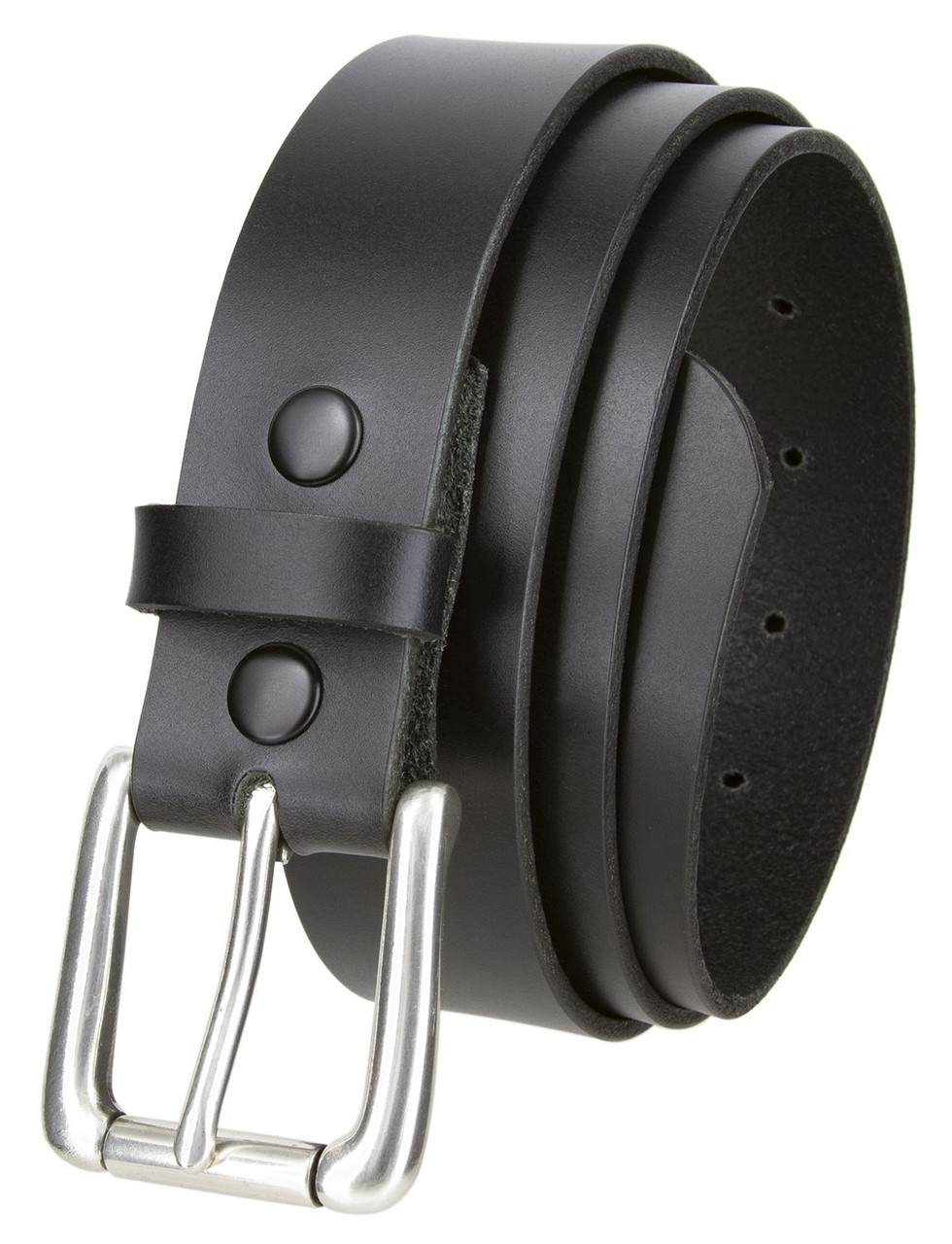 3614 Silver Full Grain Leather Dress Belt 13/8"(35mm) Wide