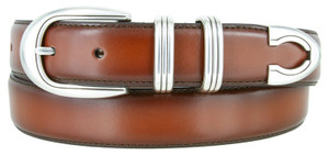 2387 Burnish Edge Smooth Genuine Leather Dress Belt 1-1/8"(30mm) Wide 2387 Burnish Edge Smooth Genuine Leather Dress Belt 1-1/8"(30mm) Wide
