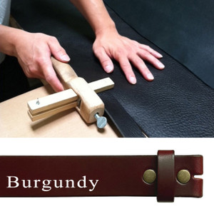 5000 Cowhide Leather Belt Strap Make Your Own Width or Size Made in U.S.A - Burgundy (Size 22"~28") 5000 Cowhide Leather Belt Strap Make Your Own Width or Size Made in U.S.A - Burgundy (Size 22"~28")