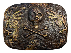 HA2344 Unique Buckle Vintage Rustic Copper Skull Engraved Buckle Fits 1-1/2"(38mm) Wide Belt HA2344 Unique Buckle Vintage Rustic Copper Skull Engraved Buckle Fits 1-1/2"(38mm) Wide Belt