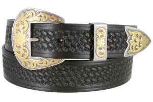 3712 Western Basket-Weave Embossed Casual Belt 1-1/2"(38mm) Wide 3712 Western Basket-Weave Embossed Casual Belt 1-1/2"(38mm) Wide