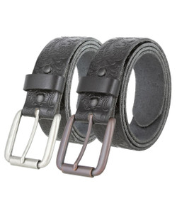 4447 Casual Floral Embossed Leather Belt 1-1/2"(38mm) Wide 4447 Casual Floral Embossed Leather Belt 1-1/2"(38mm) Wide