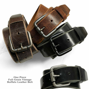 3456 Antique Roller Buckle Genuine Full Grain Vintage Leather Belt 1-1/2"(38mm) wide 3456 Antique Roller Buckle Genuine Full Grain Vintage Leather Belt 1-1/2"(38mm) wide