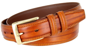 BL008 Brushed Center Line Design Genuine Leather Belt 1-1/4"(32mm) Wide BL008 Brushed Center Line Design Genuine Leather Belt 1-1/4"(32mm) Wide