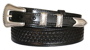 4506 Western Basket-Weave Full Grain Ranger Style Leather Belt (19/38) 4506 Western Basket-Weave Full Grain Ranger Style Leather Belt (19/38)