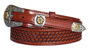 4511 Western Basket-Weave Genuine Full Grain Leather Belt (19/38) Ranger 4511 Western Basket-Weave Genuine Full Grain Leather Belt (19/38) Ranger
